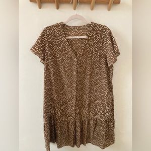 Brown Amazon Mini Dress